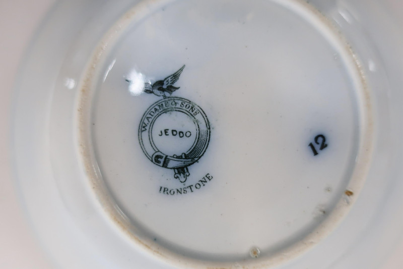 39-Pc. Jeddo Pattern Transferware, 19th C., Adams