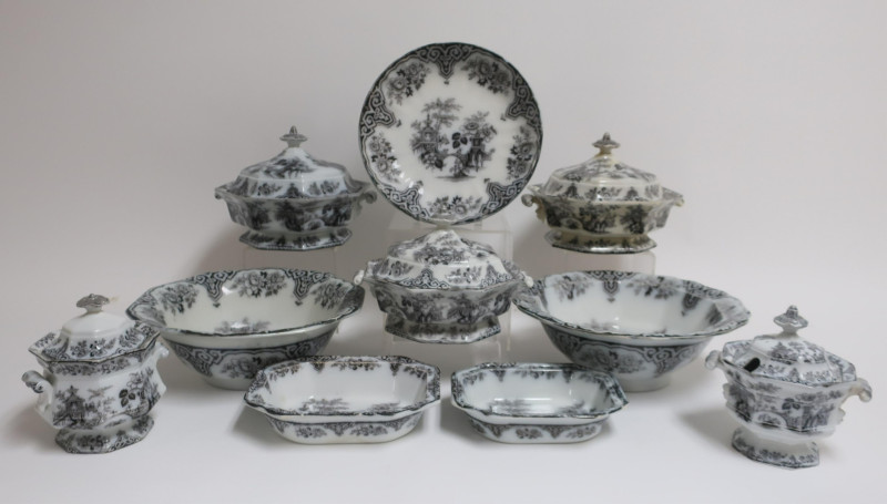 10 Lg Svg Pcs, Mulberry, Bochara, Ironstone Transf
