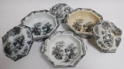 10 Lg Svg Pcs, Mulberry, Bochara, Ironstone Transf