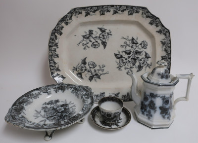 22 Mulberry &amp; Other English Ironstone Transferware