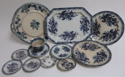 22 Mulberry &amp; Other English Ironstone Transferware