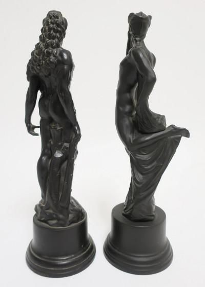 Wedgwood Basalt Figures of Mercury &amp; Hercules