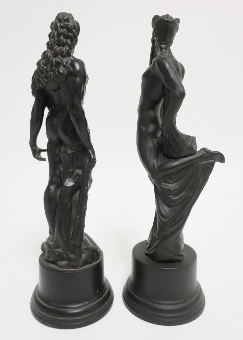 Wedgwood Basalt Figures of Mercury &amp; Hercules