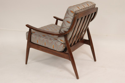 Mid Century Modern Walnut Sofa &amp; Armchair, 1960