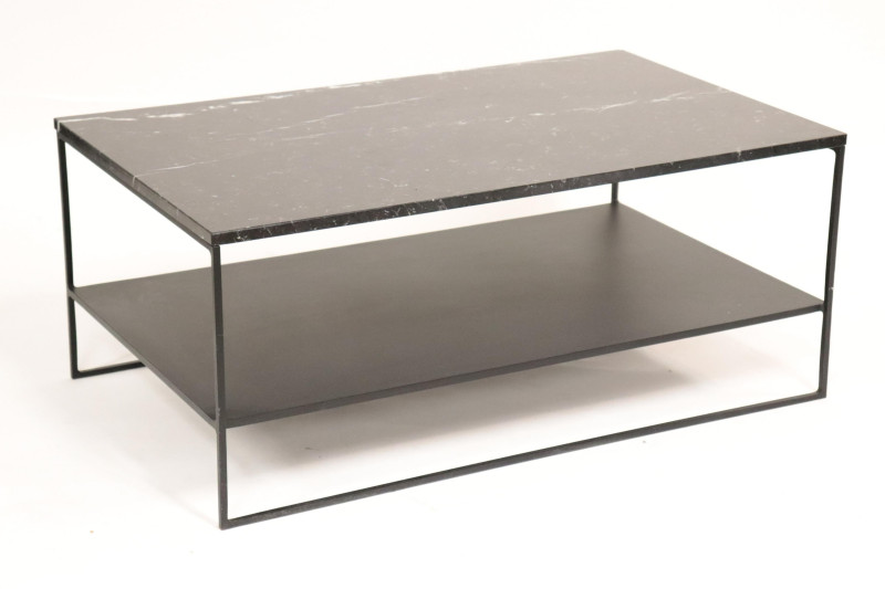Alberto Minotti Metal Two Tier Coffee Table, 1975