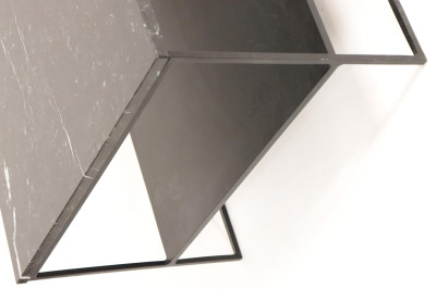 Alberto Minotti Metal Two Tier Coffee Table, 1975