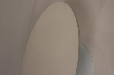 Eero Saarinen Style White Lacquer Coffee Table