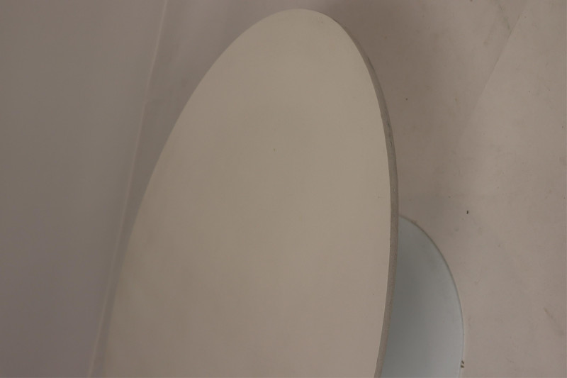 Eero Saarinen Style White Lacquer Coffee Table