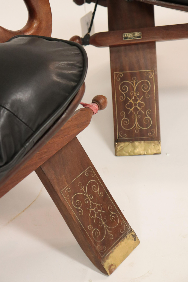 Pr Middle Eastern Camphor Camel Benches, c.1950