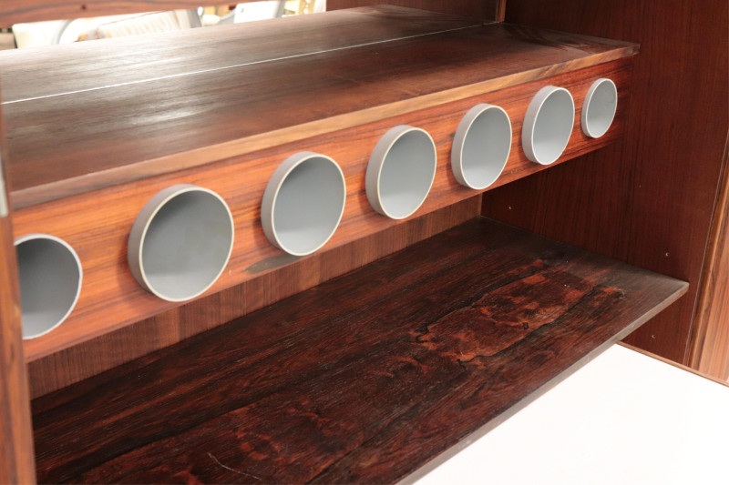 Danish Modern Rosewood Bar Cabinet, Odder, 1965