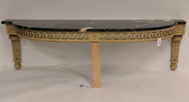 Louis XVI Style Cream Painted Console, E. 20th C.