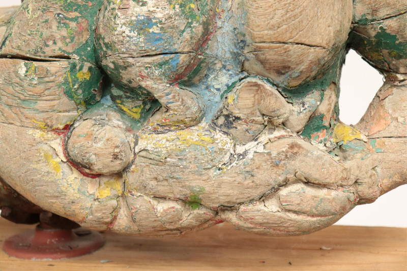 Hindu Polychromed Figural Weathervane, 19th C.