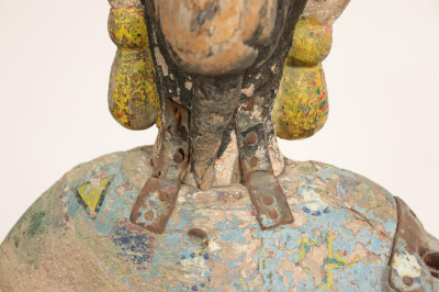 Hindu Polychromed Figural Weathervane, 19th C.