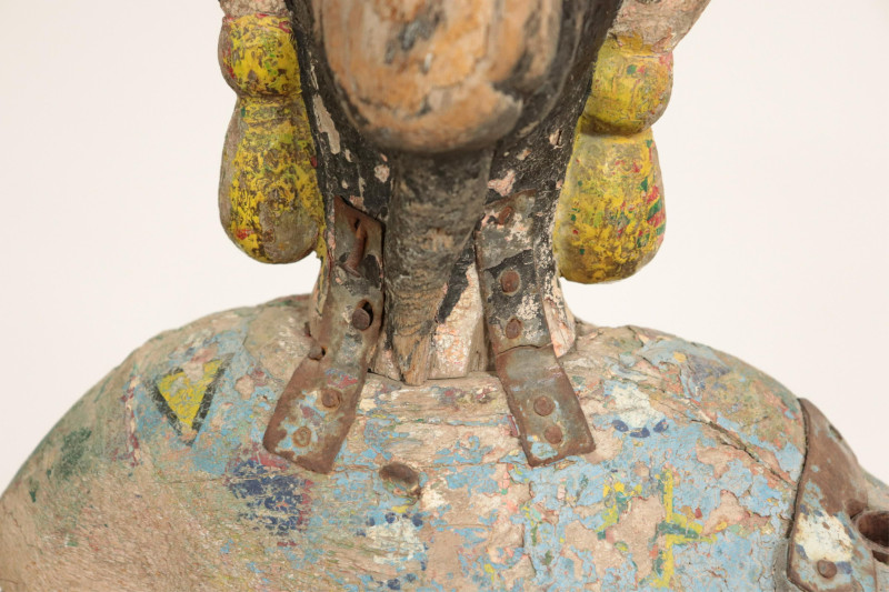 Hindu Polychromed Figural Weathervane, 19th C.