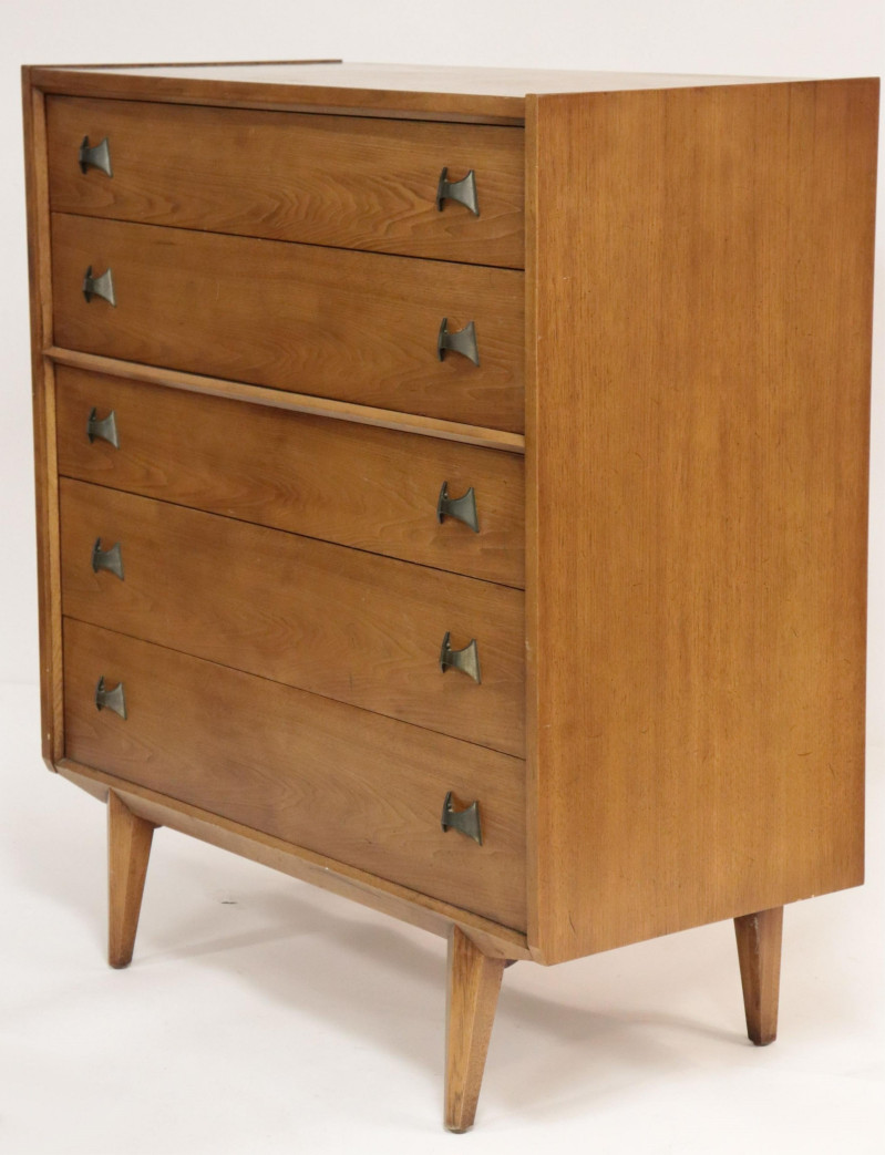 Century Furniture Walnut Tall Chest, 1960