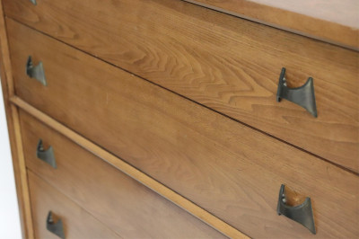Century Furniture Walnut Tall Chest, 1960