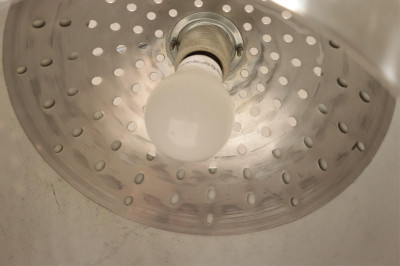 1970&apos;s Chrome &amp; Cast Iron Arc Floor Lamp, Kovac