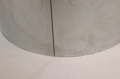 Set of 3 Chrome Drum Tables