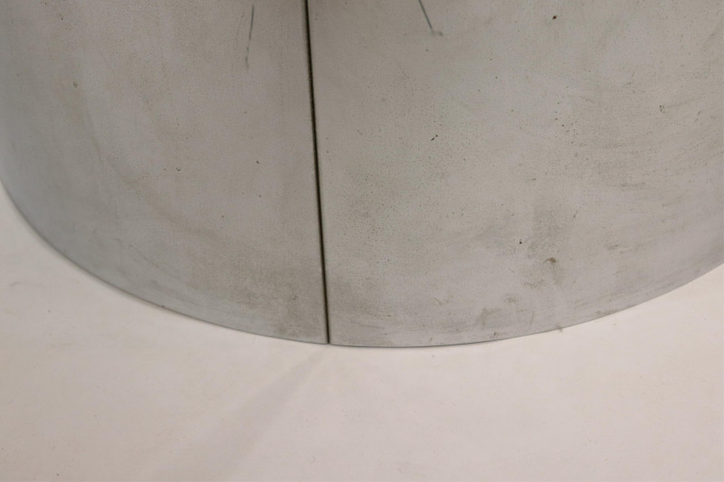 Set of 3 Chrome Drum Tables