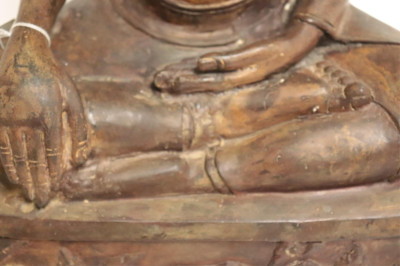 Thai Bronze Seated Buddha Ayatthuya