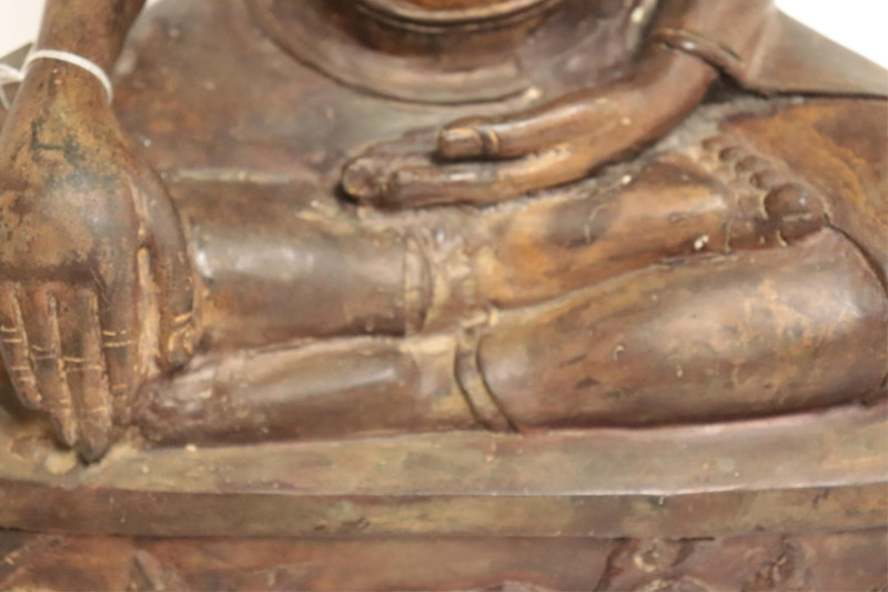 Thai Bronze Seated Buddha Ayatthuya