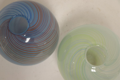 Pr Carlo Scarpa Glass &amp; 3 Danish Holmegaard Vases