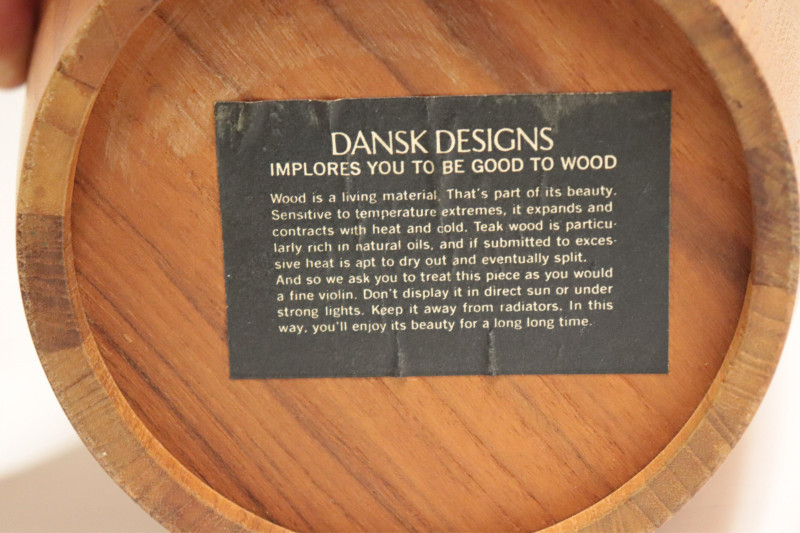 Jens Quistgaard Danish Design Teak Ice Bucket
