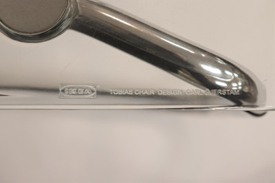 6 Carl Ojerstam Lucite &amp; Chrome &quot;Tobias&quot; Chairs