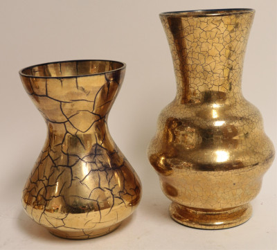 11 Saint Prex Gilt Cobalt Glass Vases