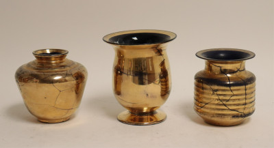 11 Saint Prex Gilt Cobalt Glass Vases