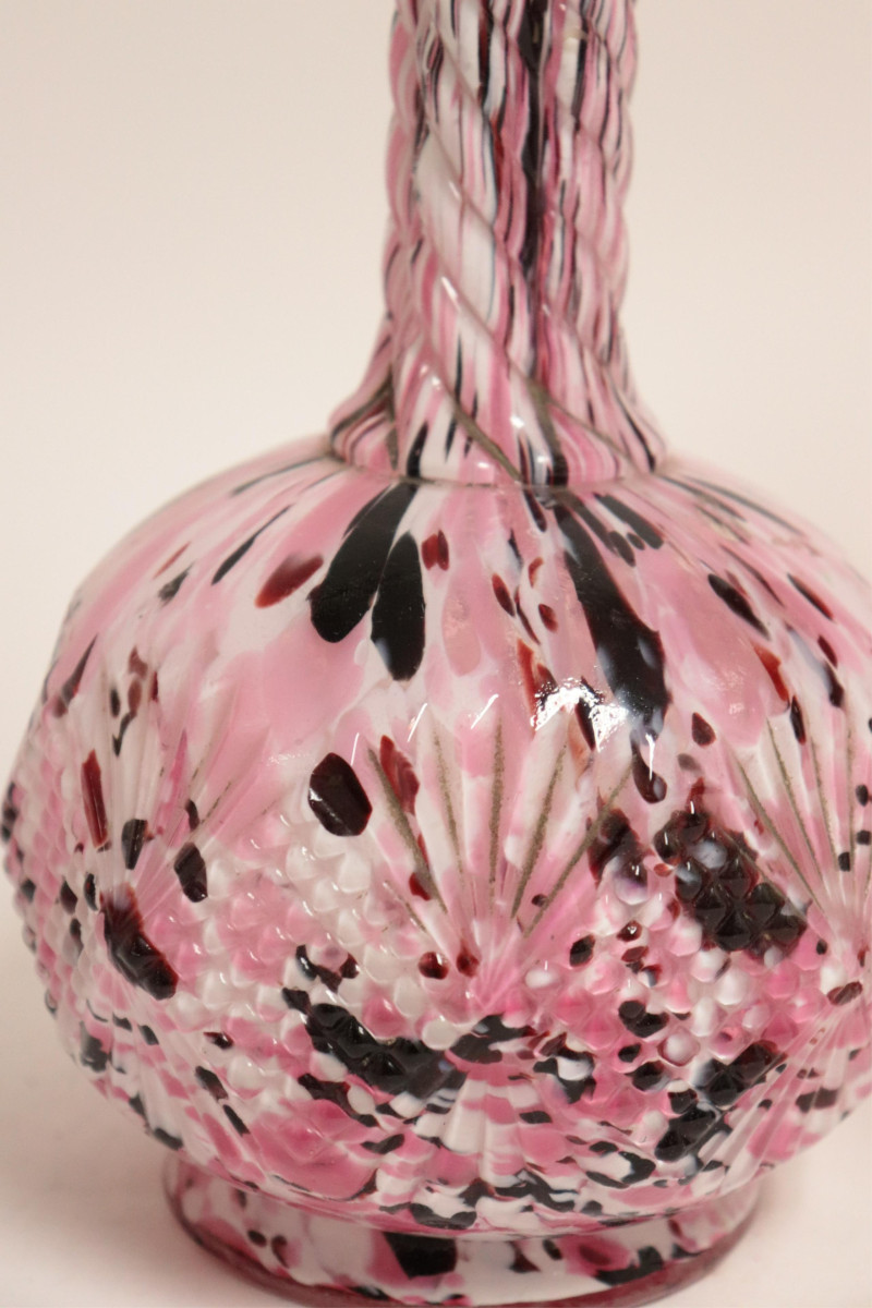 10 Clichy Mottled Glass Vases &amp; Bowls, 1930