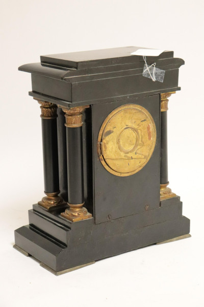Ansonia Brass Carriage Clock &amp; Painted Metal Clock