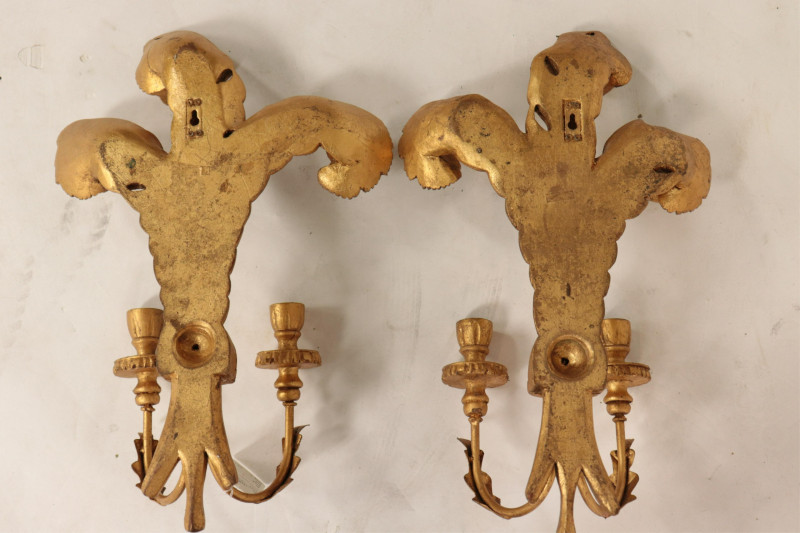 George III Style Painted Prince of Wales Sconces