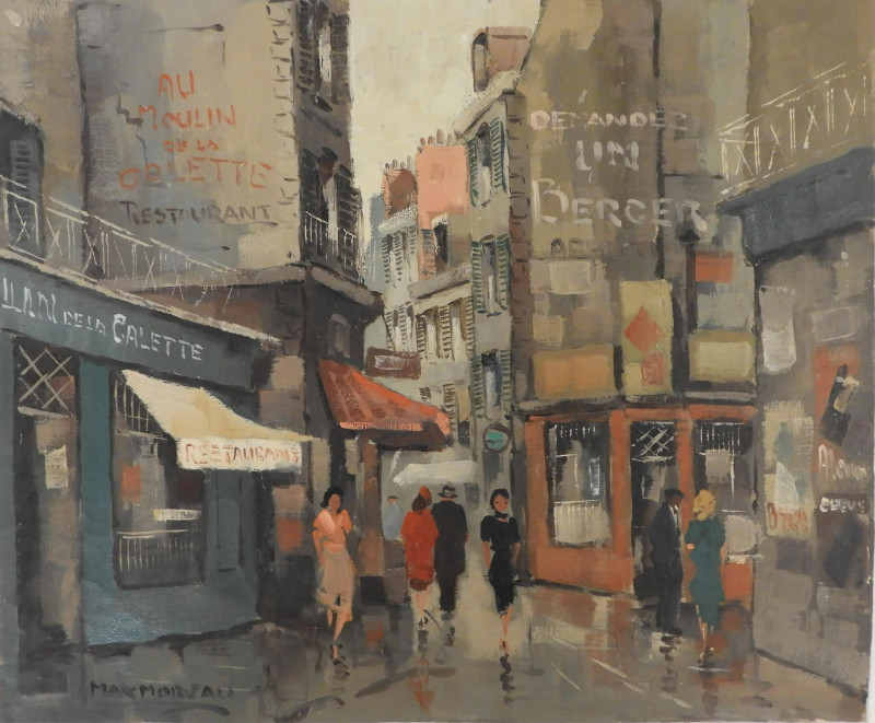 Max Moreau - Parisian Street Scene I