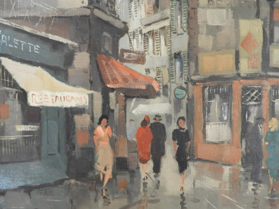 Max Moreau - Parisian Street Scene I