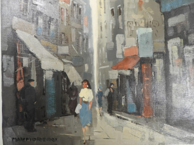 Max Moreau - Parisian Street Scene II