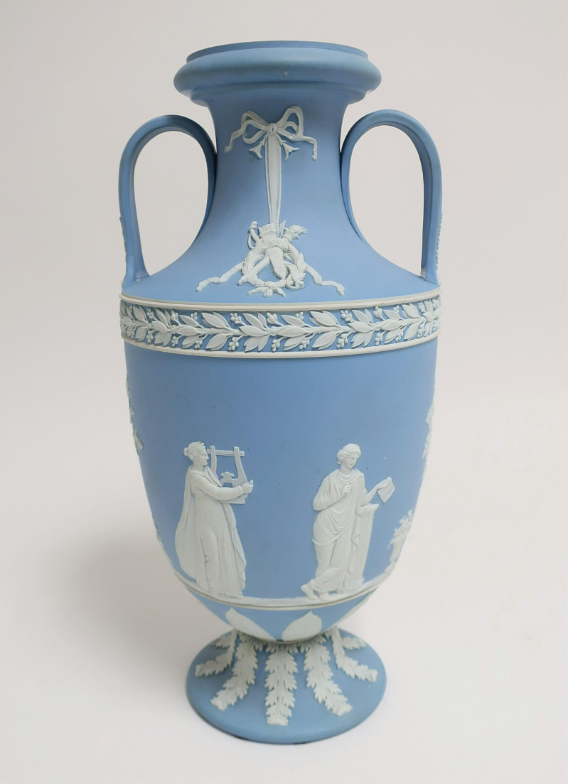Wedgwood Light Blue Ground Jasper Dip Vase