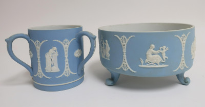Wedgwood Jasper Dip Bowl &amp;amp; Loving Cup