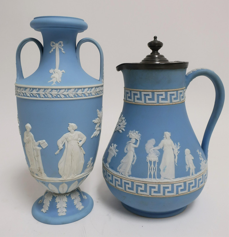 Wedgwood Jasper Dip Vase &amp;amp; Ewer