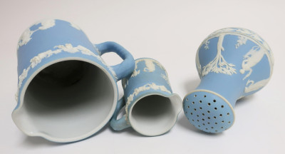 3 Light Blue Jasper Dip Wedgwood Items