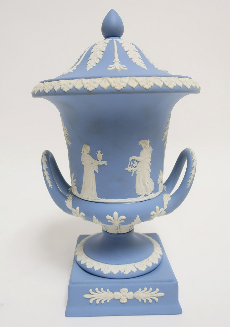 Wedgwood Jasperware Campagne Covered Urn