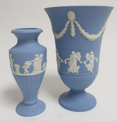 Wedgwood Jasperware Dancing Hours Bowl &amp; Vases