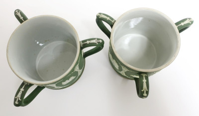 5 Wedgwood Green Jasper Dip Vessels