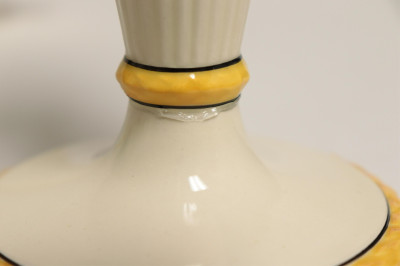 7 Pieces of Wedgwood, Yellow on Cream