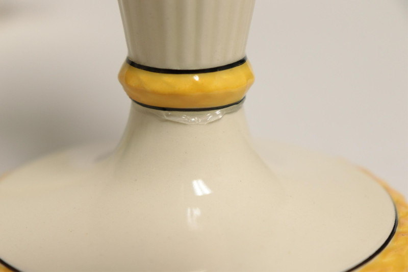 7 Pieces of Wedgwood, Yellow on Cream
