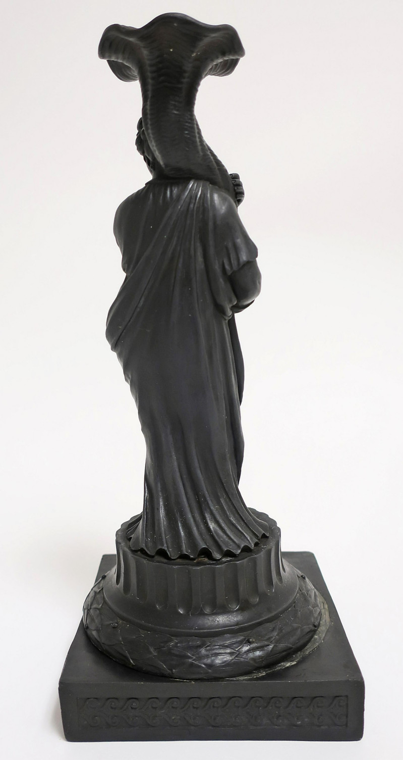Black Basalt Wedgwood Candlestick