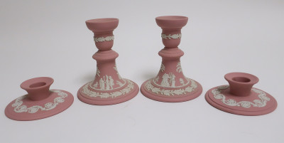 11 Wedgwood Pink Jasperware Items