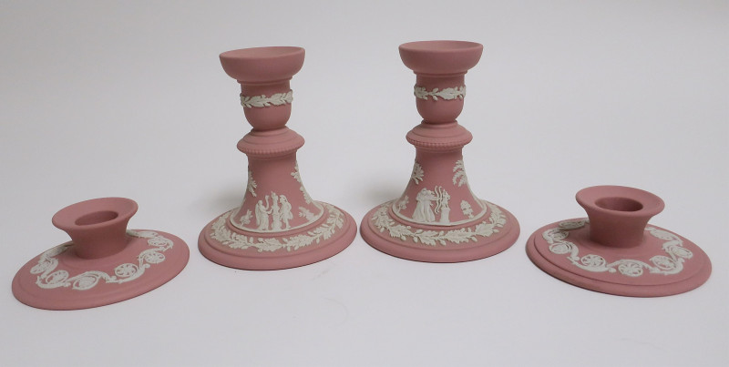 11 Wedgwood Pink Jasperware Items