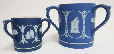 3 Loving Cups, Wedgwood Dark Blue Jasper Dip