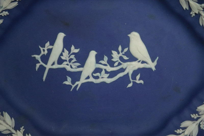 4 Wedgwood Dark Blue Jasper Dip Trays